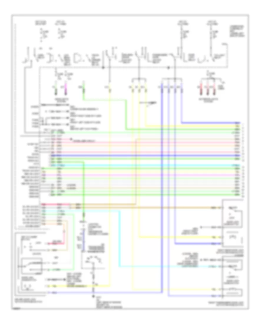 Power Door Locks Wiring Diagram Except Hybrid USA 1 of 2 for Honda Civic GX 2007