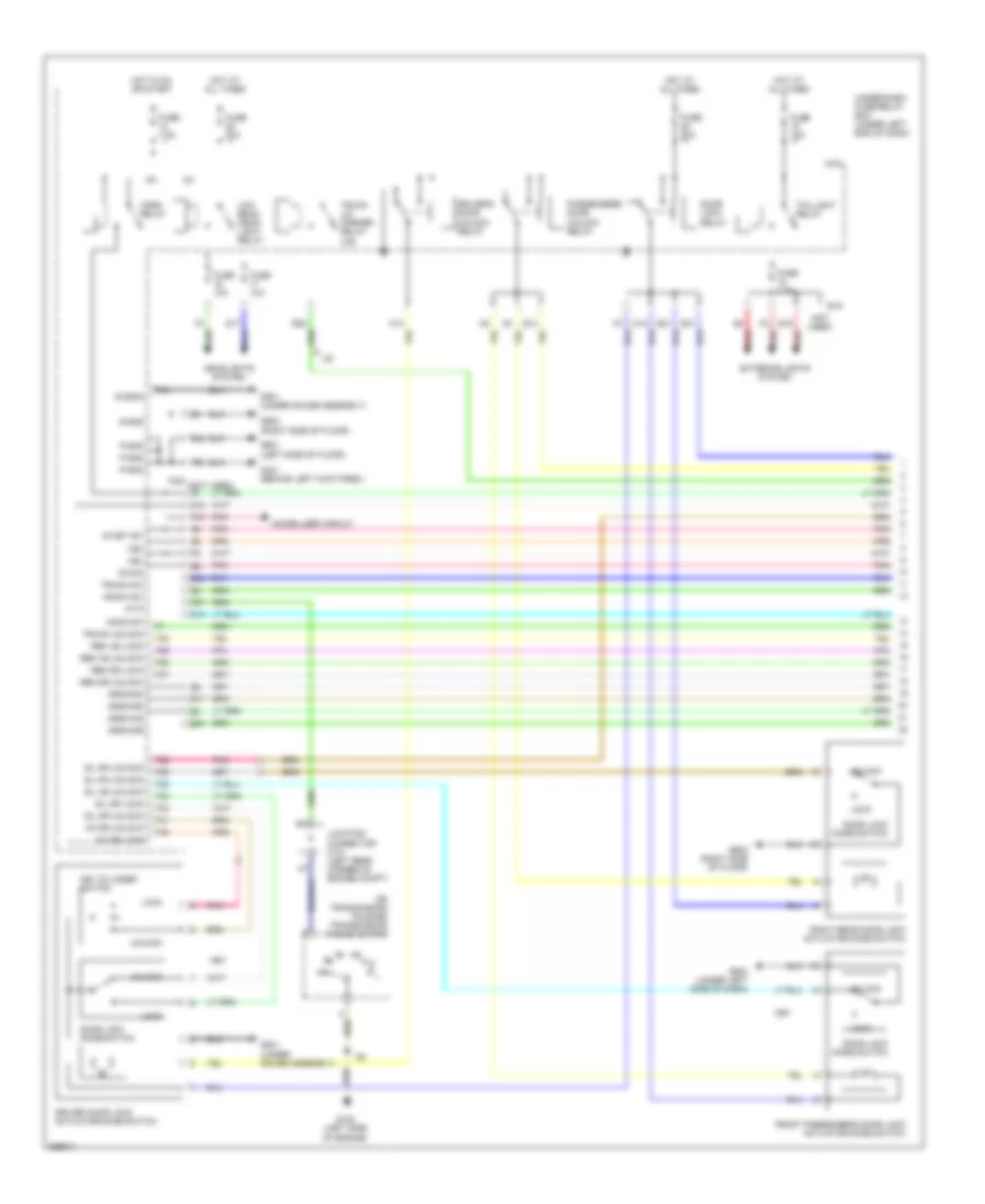 Power Door Locks Wiring Diagram, Hybrid (1 of 2) for Honda Civic GX 2007