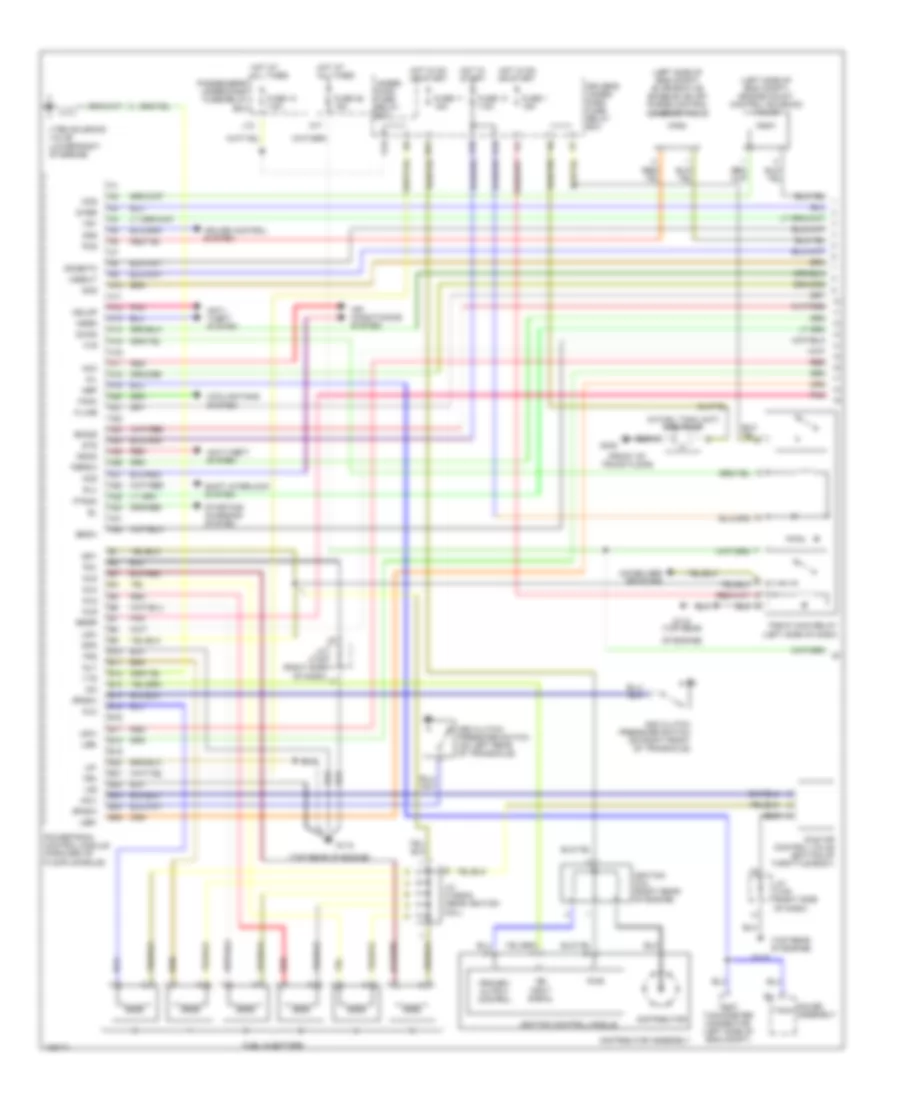3.0L, Engine Performance Wiring Diagrams (1 of 3) for Honda Accord LX 1998