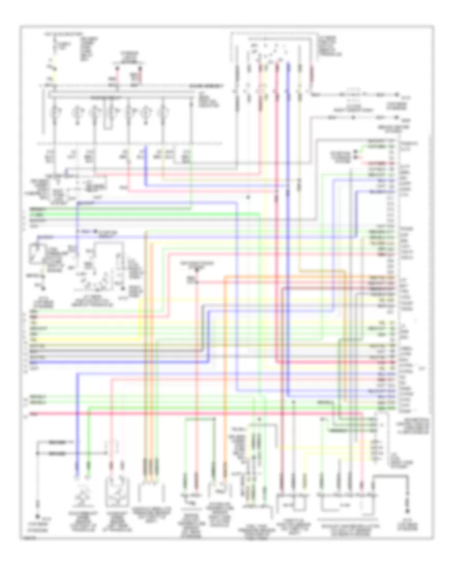 3.0L, Engine Performance Wiring Diagrams (3 of 3) for Honda Accord LX 1998