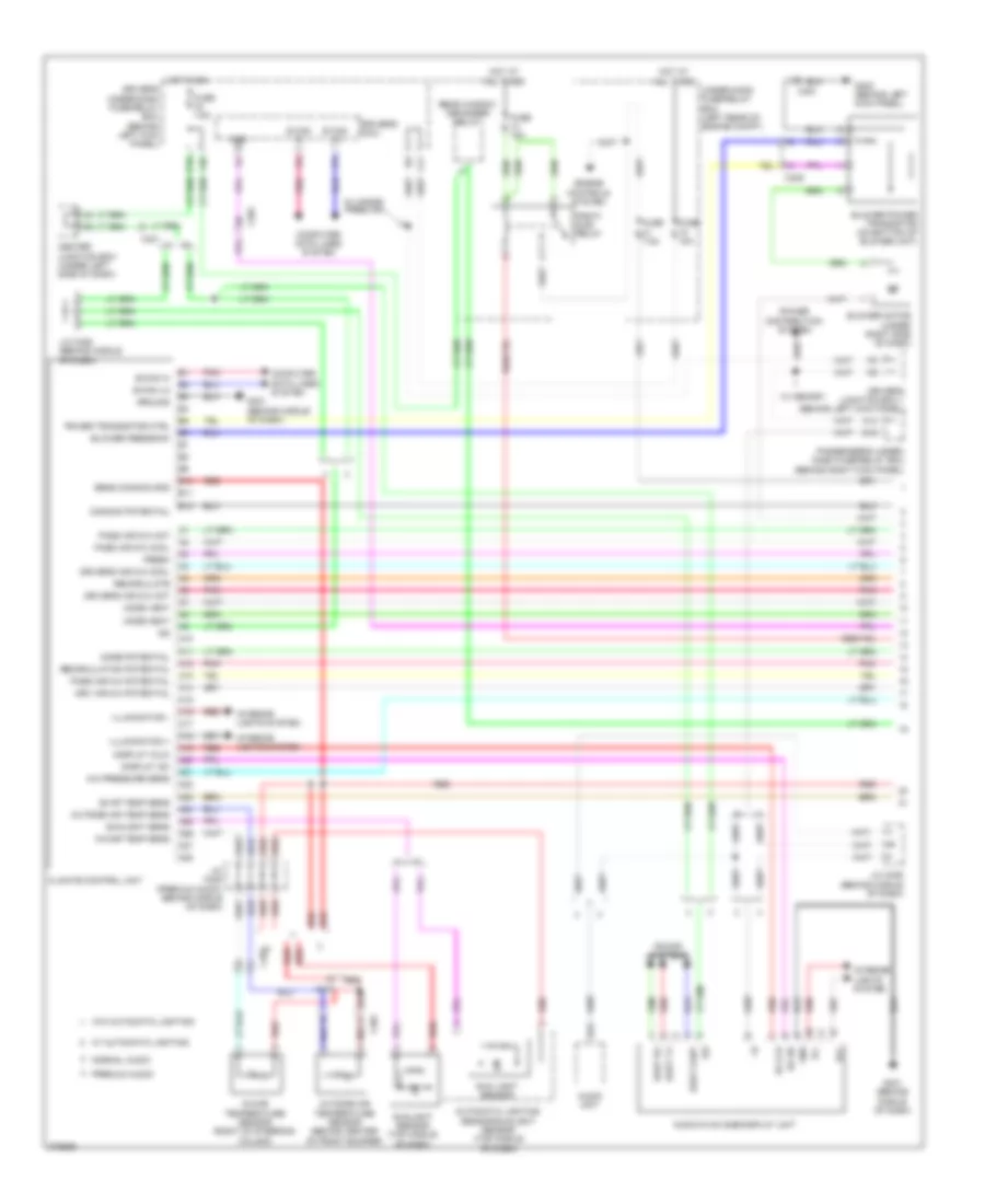 3 5L Automatic A C Wiring Diagram without Navigation 1 of 2 for Honda Accord SE 2012