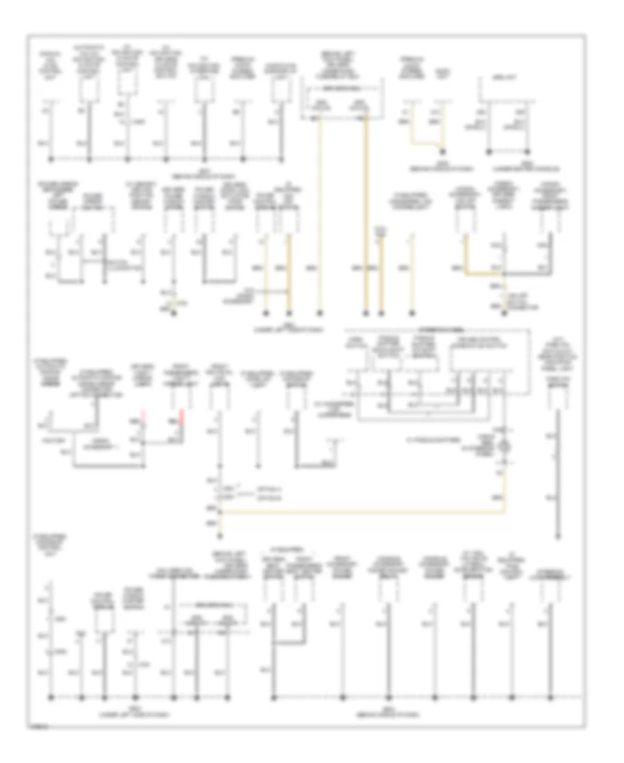 Ground Distribution Wiring Diagram (3 of 5) for Honda Accord SE 2012
