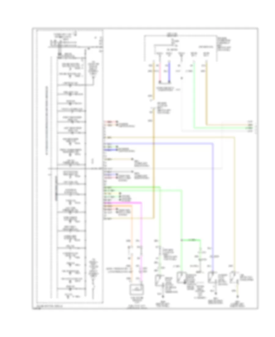 Instrument Cluster Wiring Diagram 1 of 2 for Honda Accord SE 2012