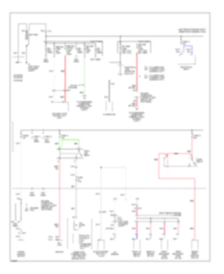 Power Distribution Wiring Diagram 1 of 7 for Honda Accord SE 2012