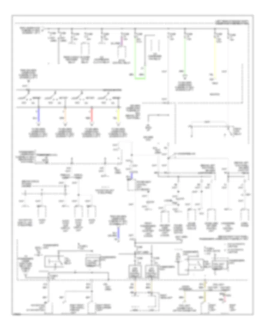 Power Distribution Wiring Diagram (3 of 7) for Honda Accord SE 2012