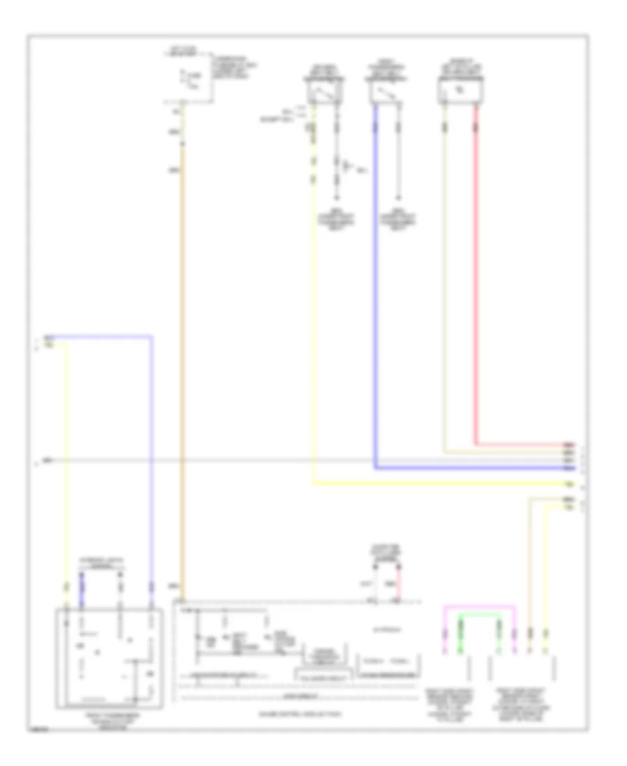 Supplemental Restraints Wiring Diagram, Except Hybrid (3 of 4) for Honda Civic Natural Gas 2013