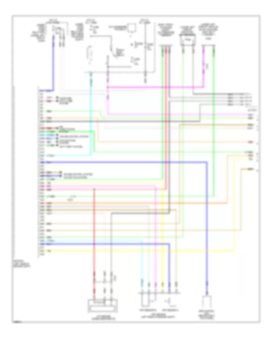 2.4L, Engine Performance Wiring Diagram (1 of 5) for Honda Civic Natural Gas 2013