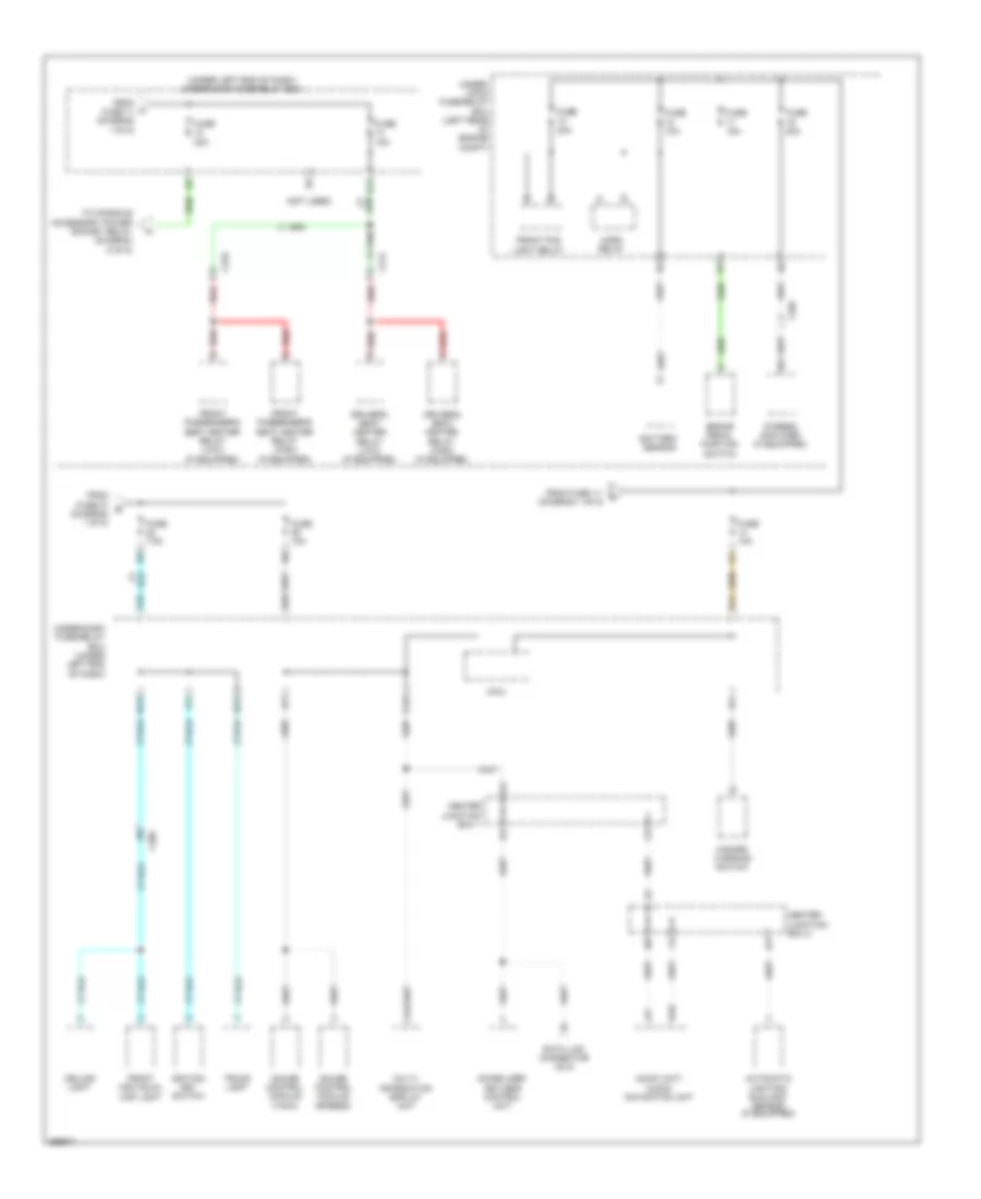 Power Distribution Wiring Diagram, Except Hybrid (2 of 5) for Honda Civic Natural Gas 2013