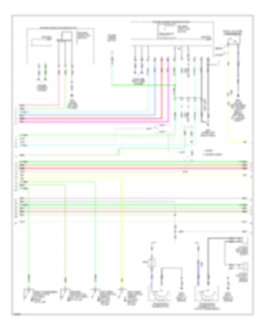 Power Door Locks Wiring Diagram, Except Hybrid (5 of 6) for Honda Accord Touring 2014