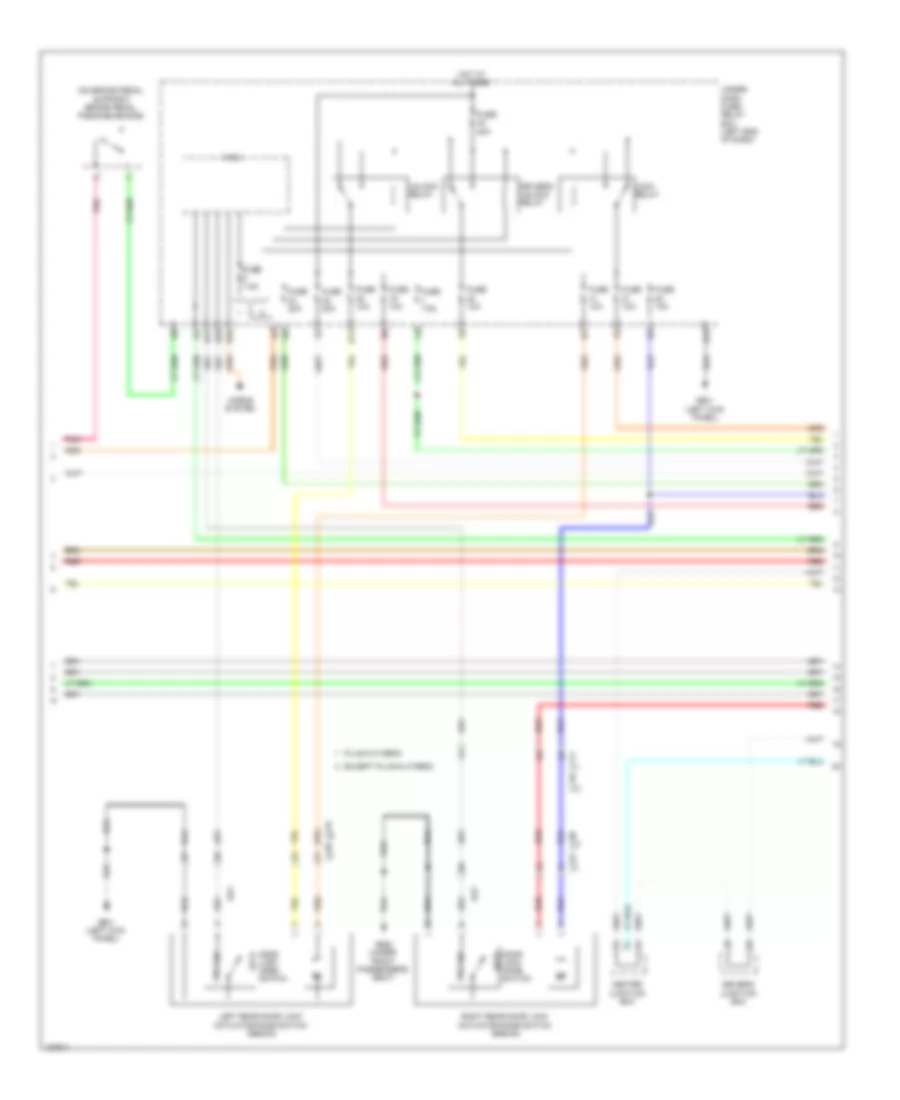 Power Door Locks Wiring Diagram, Hybrid (3 of 6) for Honda Accord Touring 2014