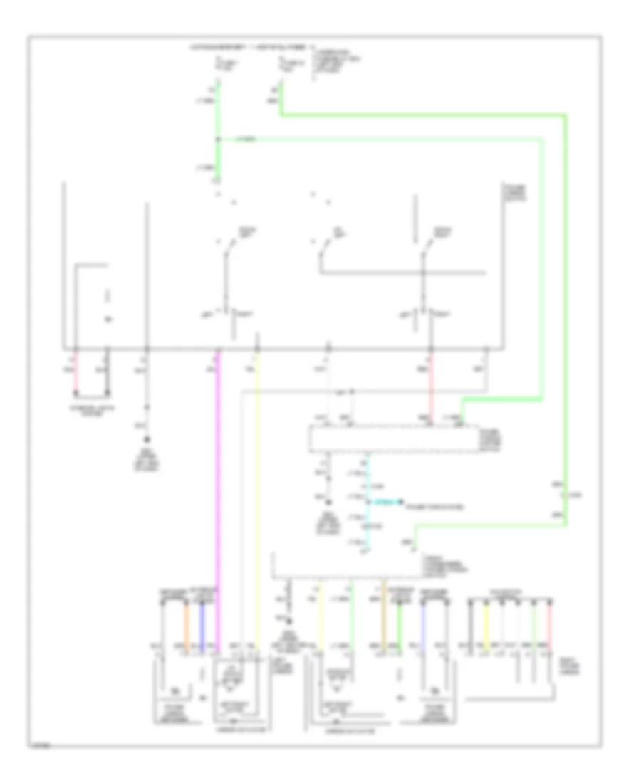 Power Mirrors Wiring Diagram Hybrid for Honda Accord Touring 2014