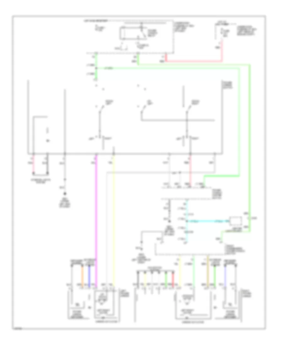 Power Mirrors Wiring Diagram, Plug-In Hybrid for Honda Accord Touring 2014