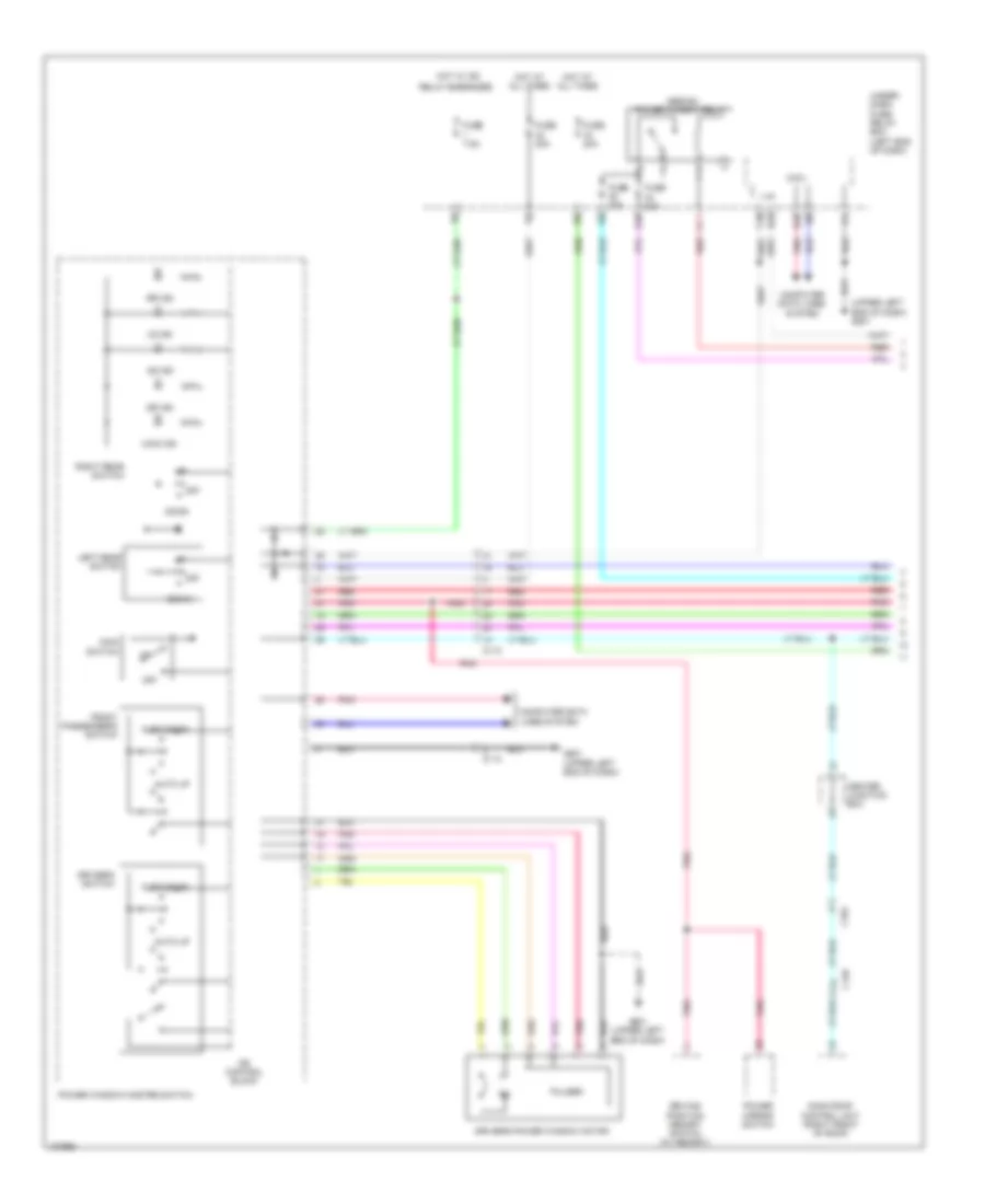 Power Windows Wiring Diagram Except Hybrid 1 of 2 for Honda Accord Touring 2014