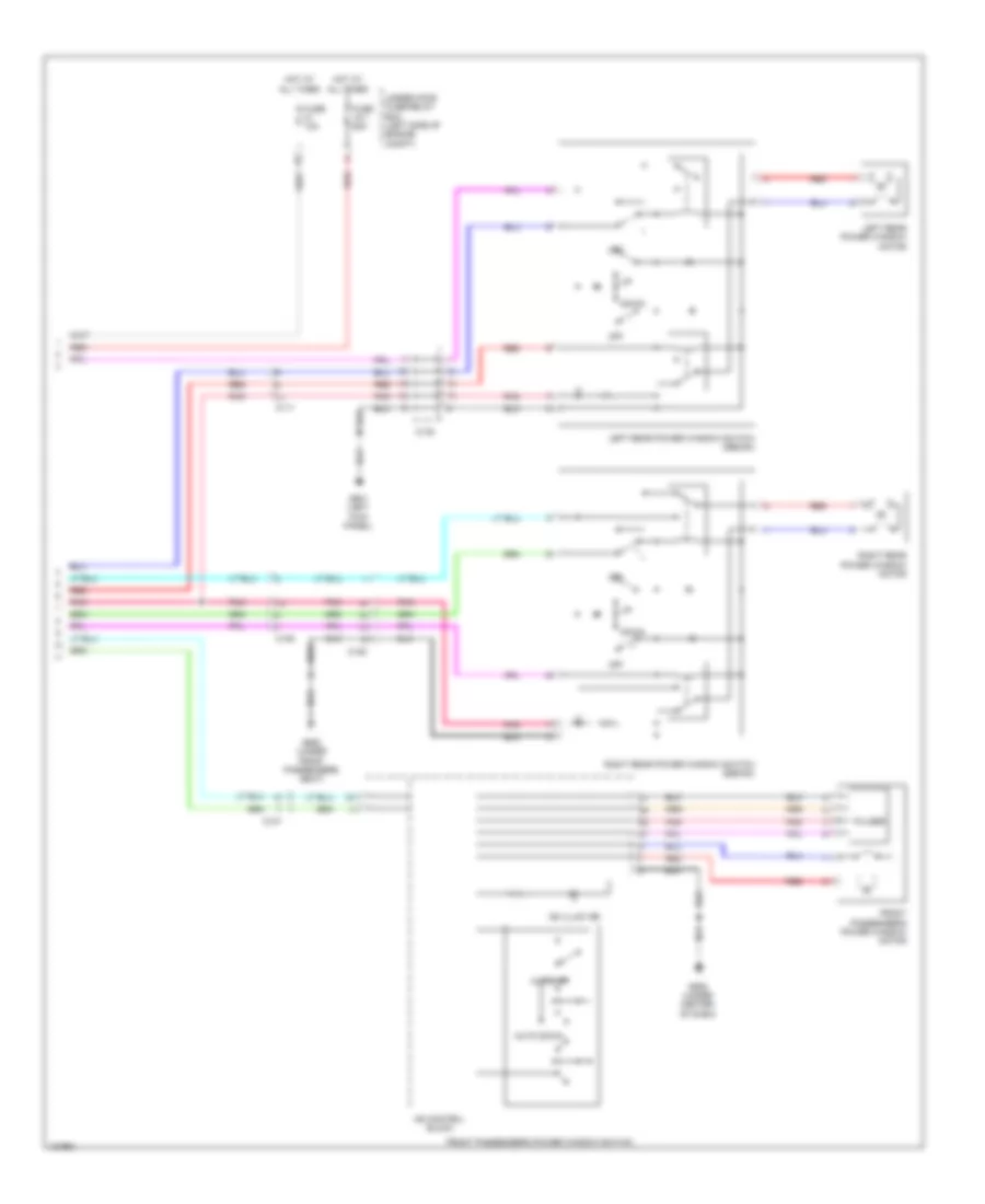 Power Windows Wiring Diagram, Except Hybrid (2 of 2) for Honda Accord Touring 2014