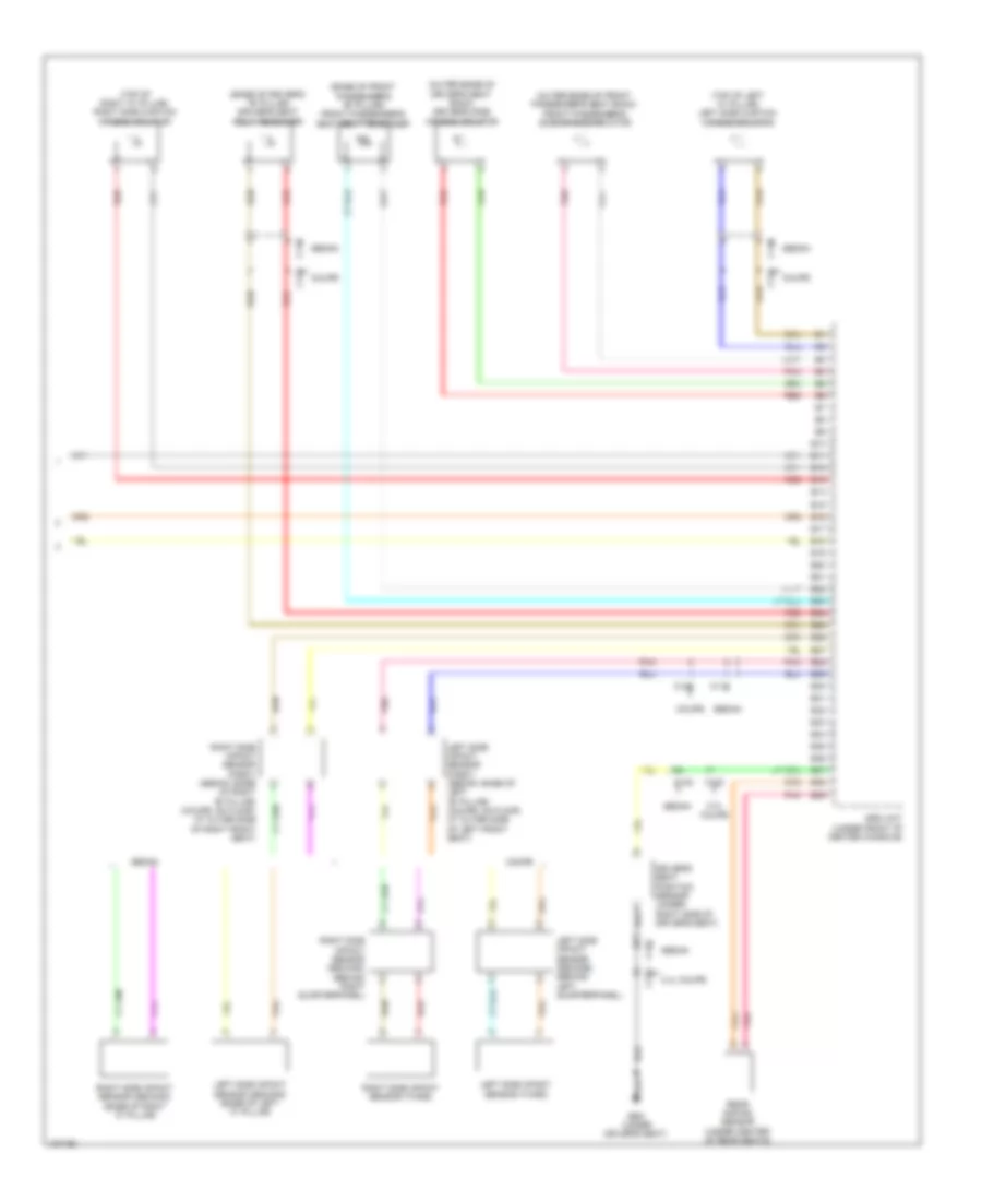 Supplemental Restraints Wiring Diagram, Except Hybrid (3 of 3) for Honda Accord Touring 2014