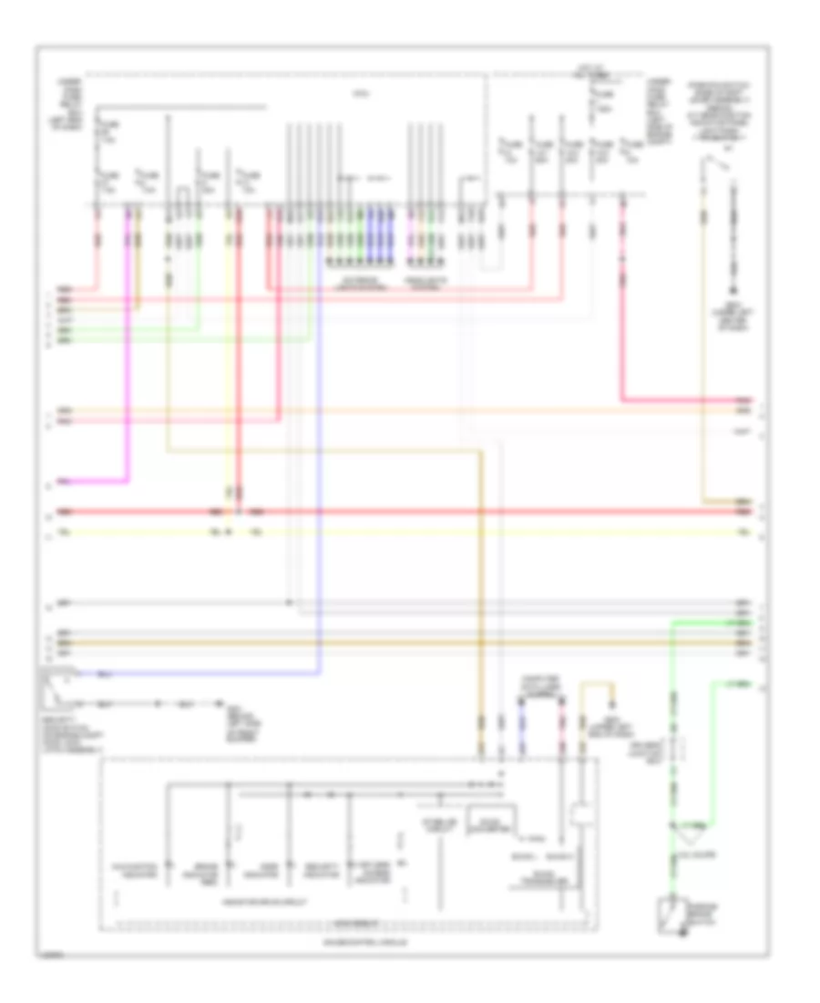 Forced Entry Wiring Diagram Except Hybrid 2 of 6 for Honda Accord Touring 2014