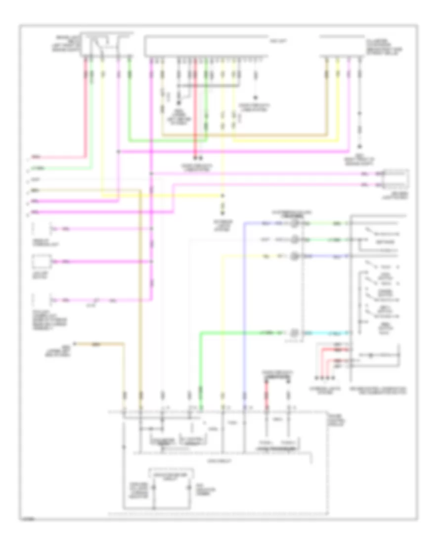 Adaptive Cruise Control Wiring Diagram, Except Hybrid (2 of 2) for Honda Accord Touring 2014