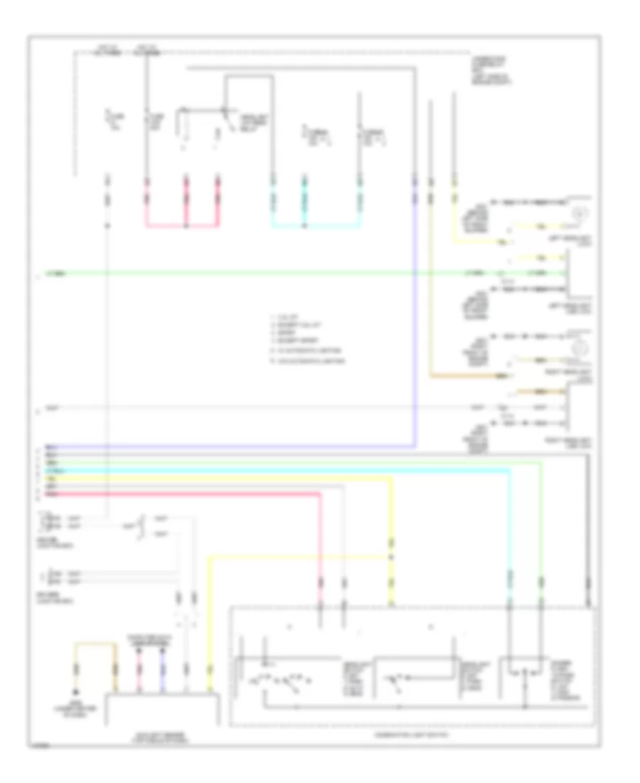 Headlamps Wiring Diagram, Except Hybrid (2 of 2) for Honda Accord Touring 2014