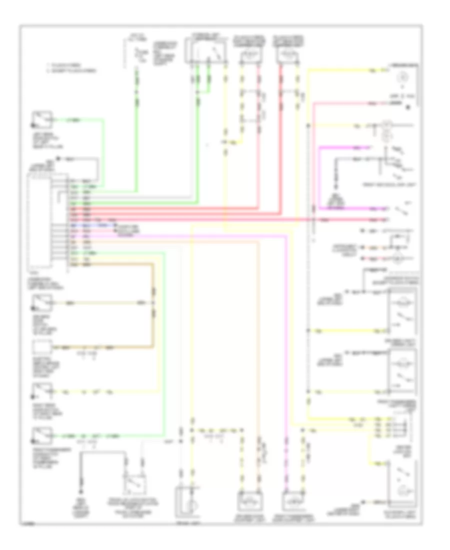 Courtesy Lamps Wiring Diagram, Hybrid for Honda Accord Touring 2014