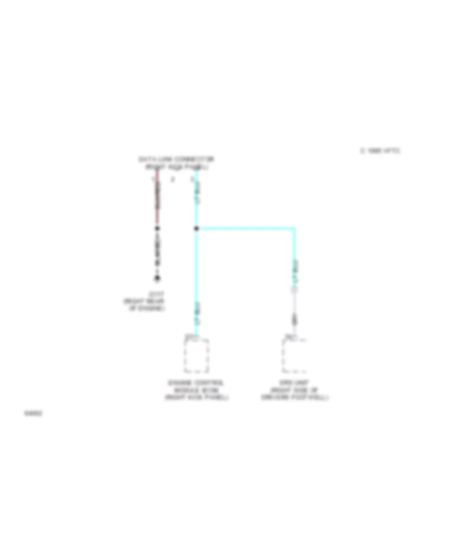 Data Link Connector Wiring Diagram for Honda Civic DX 1994