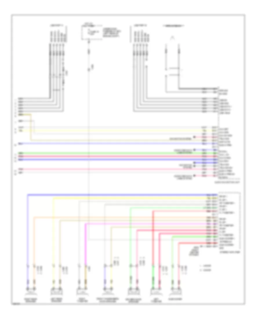 Premium Radio Wiring Diagram, with Navigation (4 of 4) for Honda Civic DX 2012