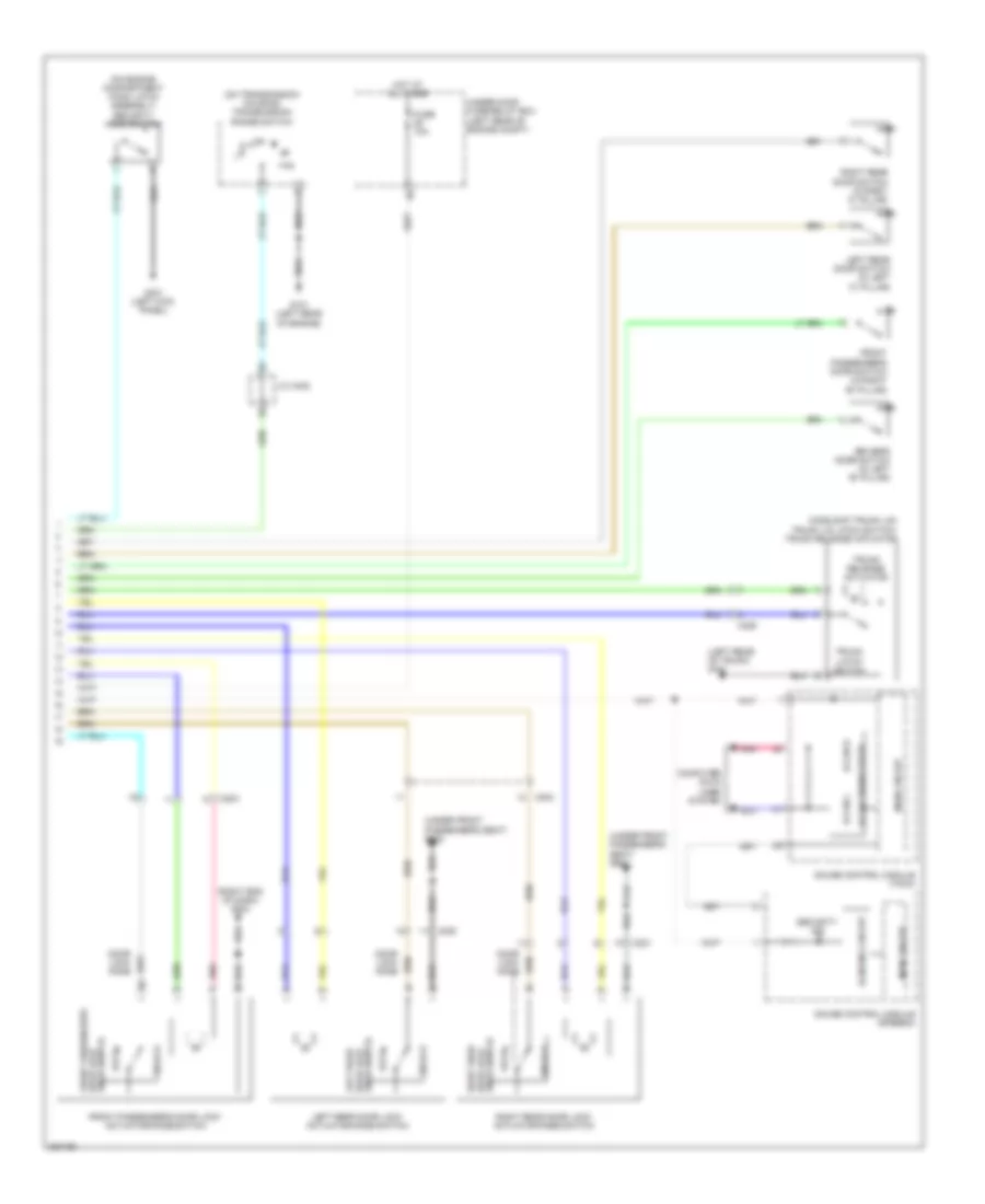Forced Entry Wiring Diagram, Hybrid (2 of 2) for Honda Civic DX 2012