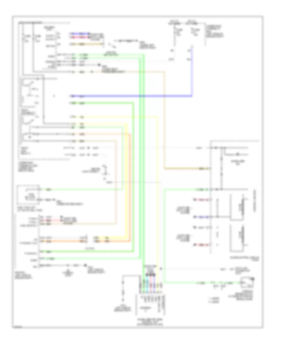 Immobilizer Wiring Diagram, Except Hybrid for Honda Civic DX 2012