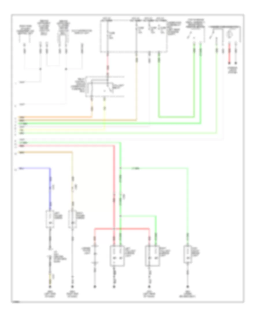 Exterior Lamps Wiring Diagram Hybrid 2 of 2 for Honda Civic DX 2012