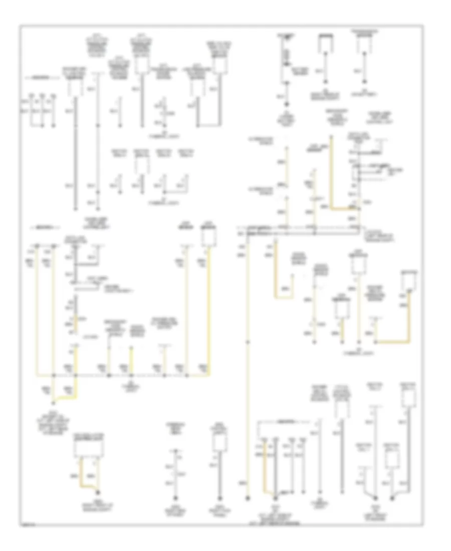 Ground Distribution Wiring Diagram Except Hybrid 1 of 5 for Honda Civic DX 2012
