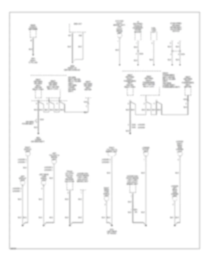 Ground Distribution Wiring Diagram, Except Hybrid (4 of 5) for Honda Civic DX 2012