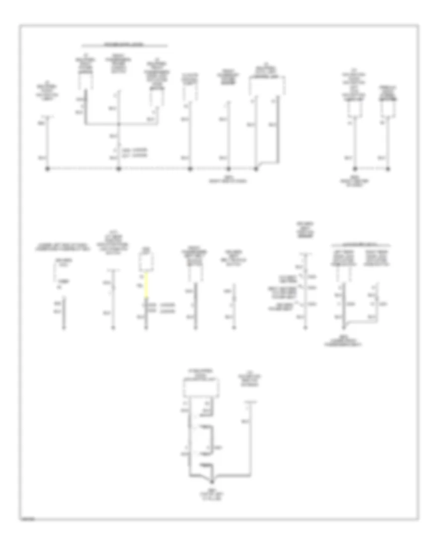 Ground Distribution Wiring Diagram, Except Hybrid (5 of 5) for Honda Civic DX 2012