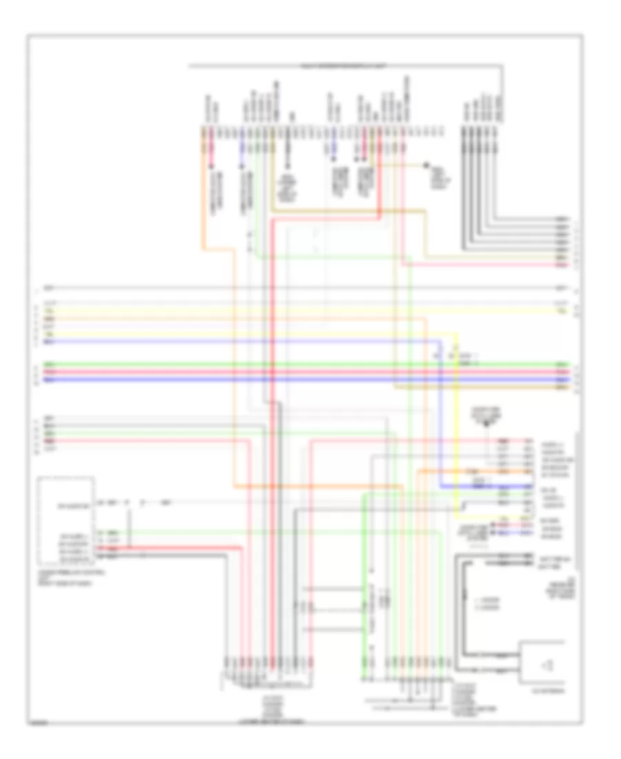 Navigation Wiring Diagram, Base Except Hybrid (3 of 4) for Honda Civic DX 2012