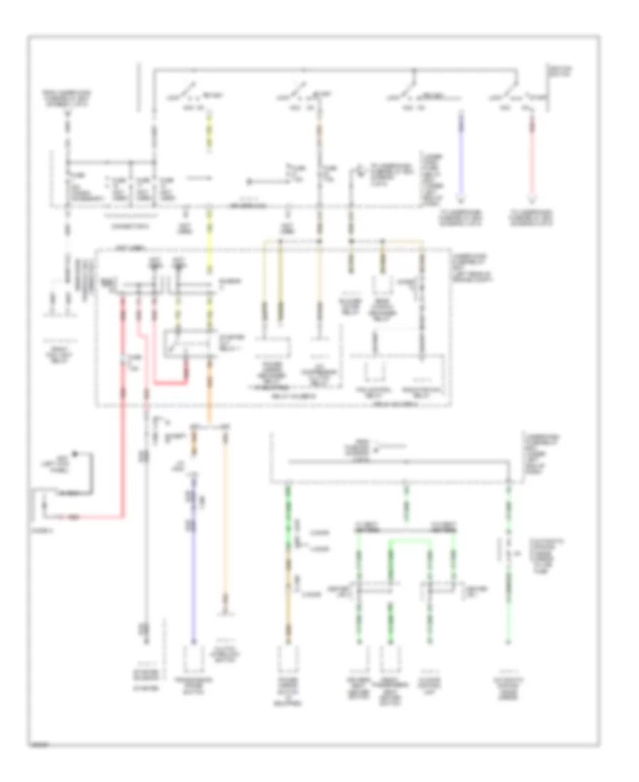 Power Distribution Wiring Diagram, Except Hybrid (3 of 5) for Honda Civic DX 2012
