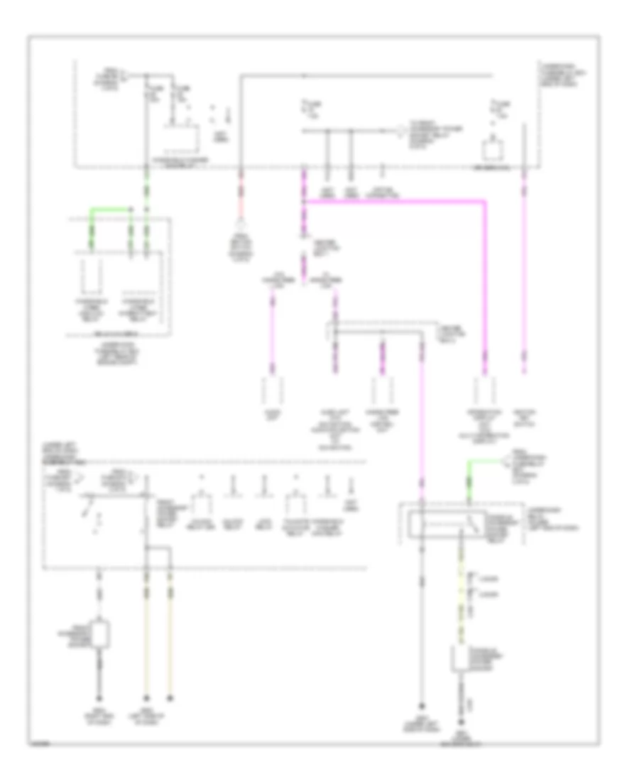 Power Distribution Wiring Diagram, Except Hybrid (5 of 5) for Honda Civic DX 2012