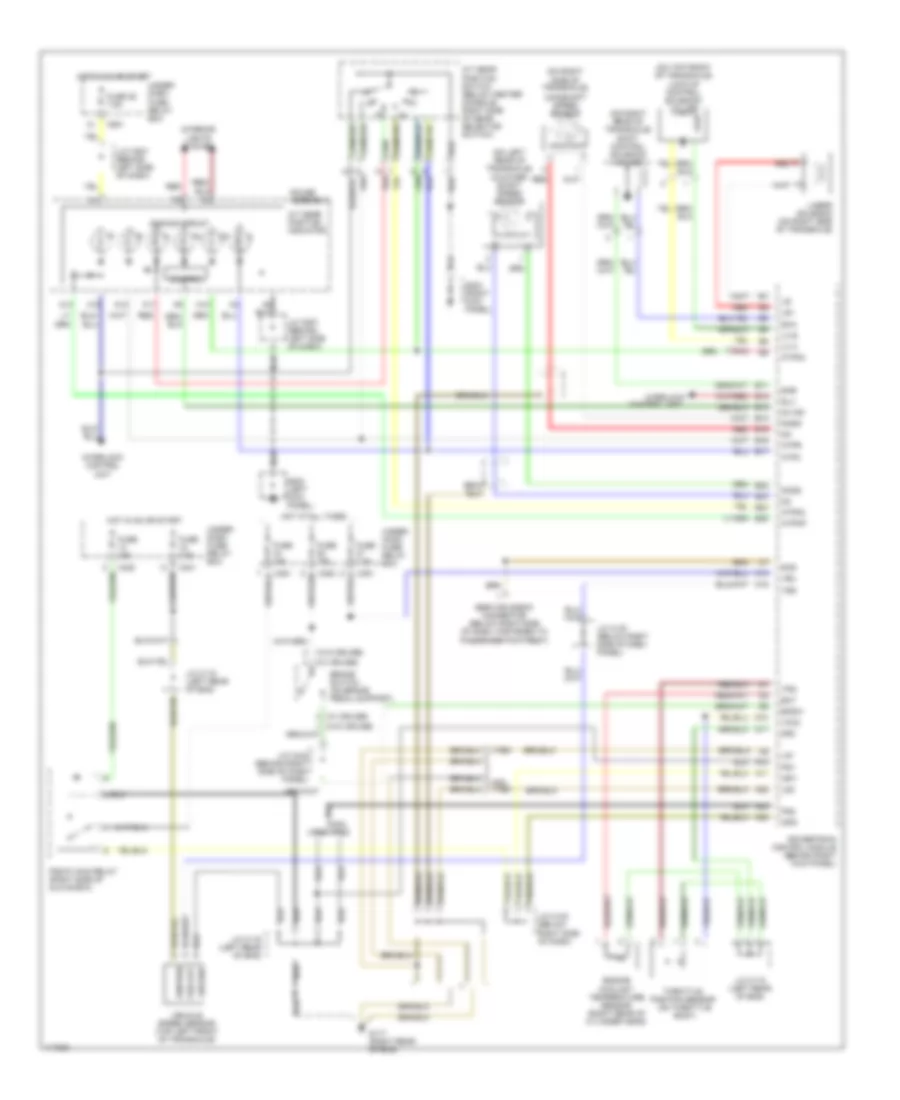 A T Wiring Diagram Except HX for Honda Civic DX 1998