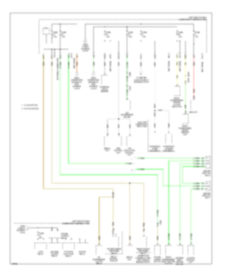 Power Distribution Wiring Diagram, Hybrid (3 of 5) for Honda Civic EX 2014