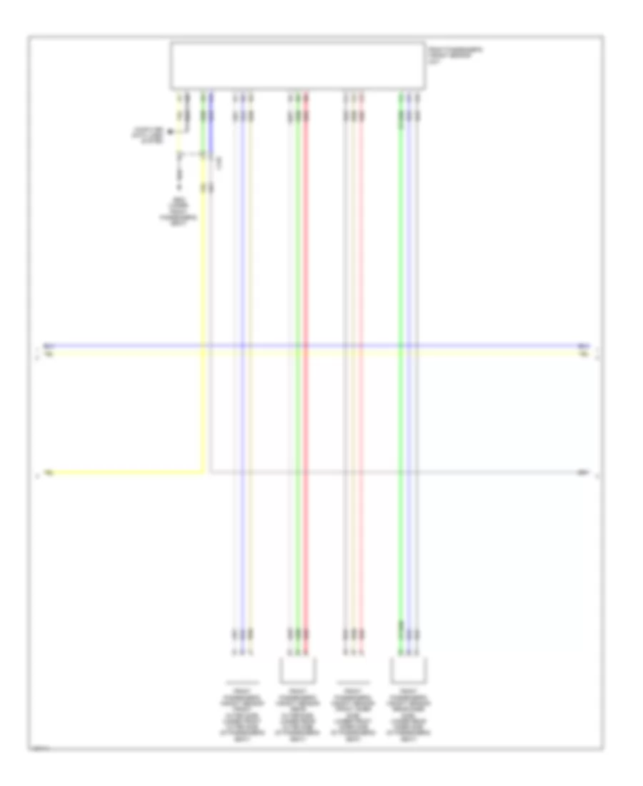 Supplemental Restraints Wiring Diagram, Except Hybrid Sedan (2 of 4) for Honda Civic EX 2014