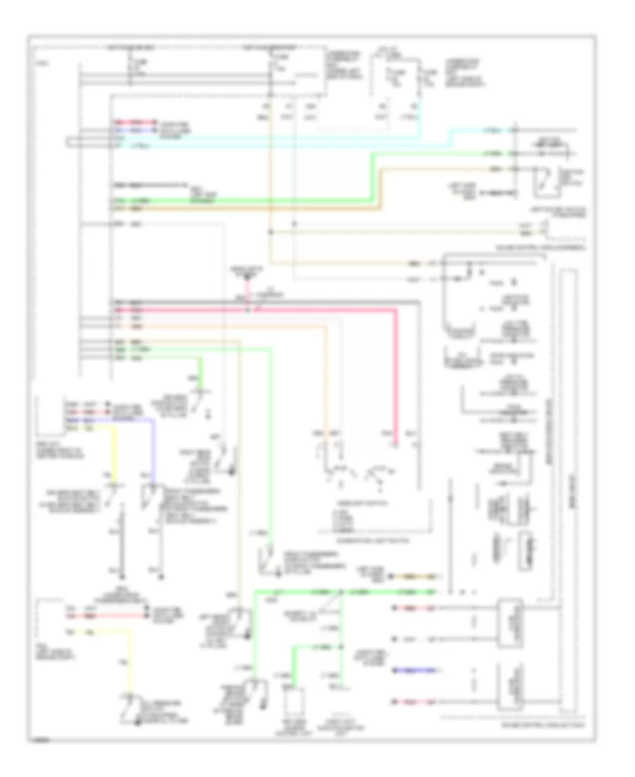 Warning Systems Wiring Diagram Except Hybrid for Honda Civic EX 2014