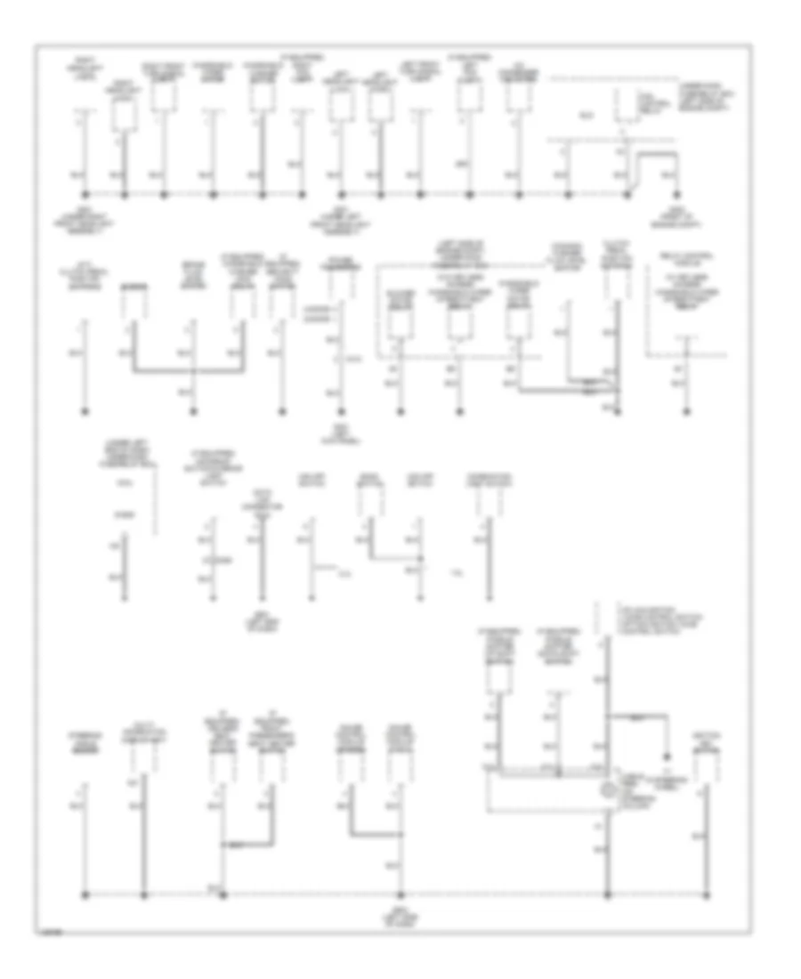 Ground Distribution Wiring Diagram, Except Hybrid (2 of 5) for Honda Civic EX 2014