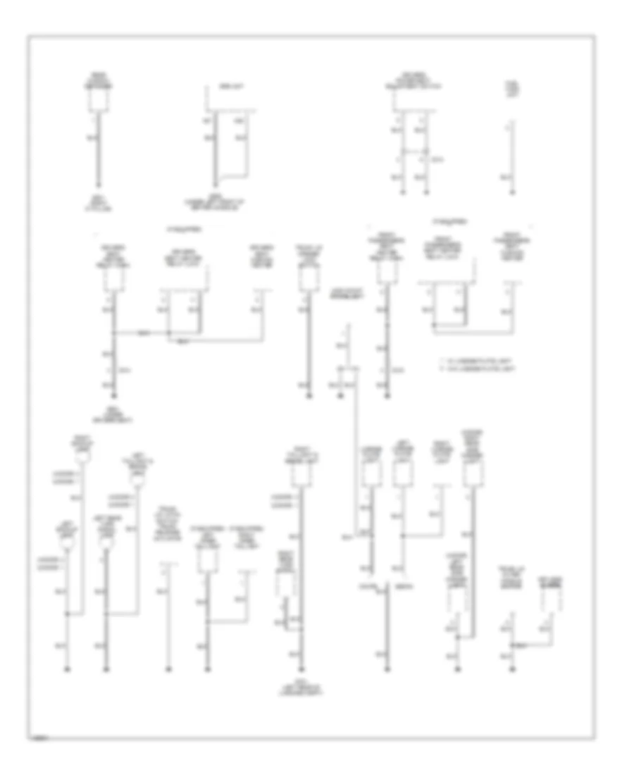Ground Distribution Wiring Diagram, Except Hybrid (4 of 5) for Honda Civic EX 2014
