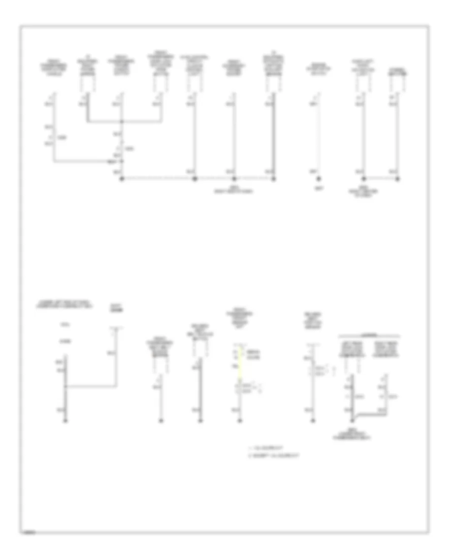 Ground Distribution Wiring Diagram, Except Hybrid (5 of 5) for Honda Civic EX 2014
