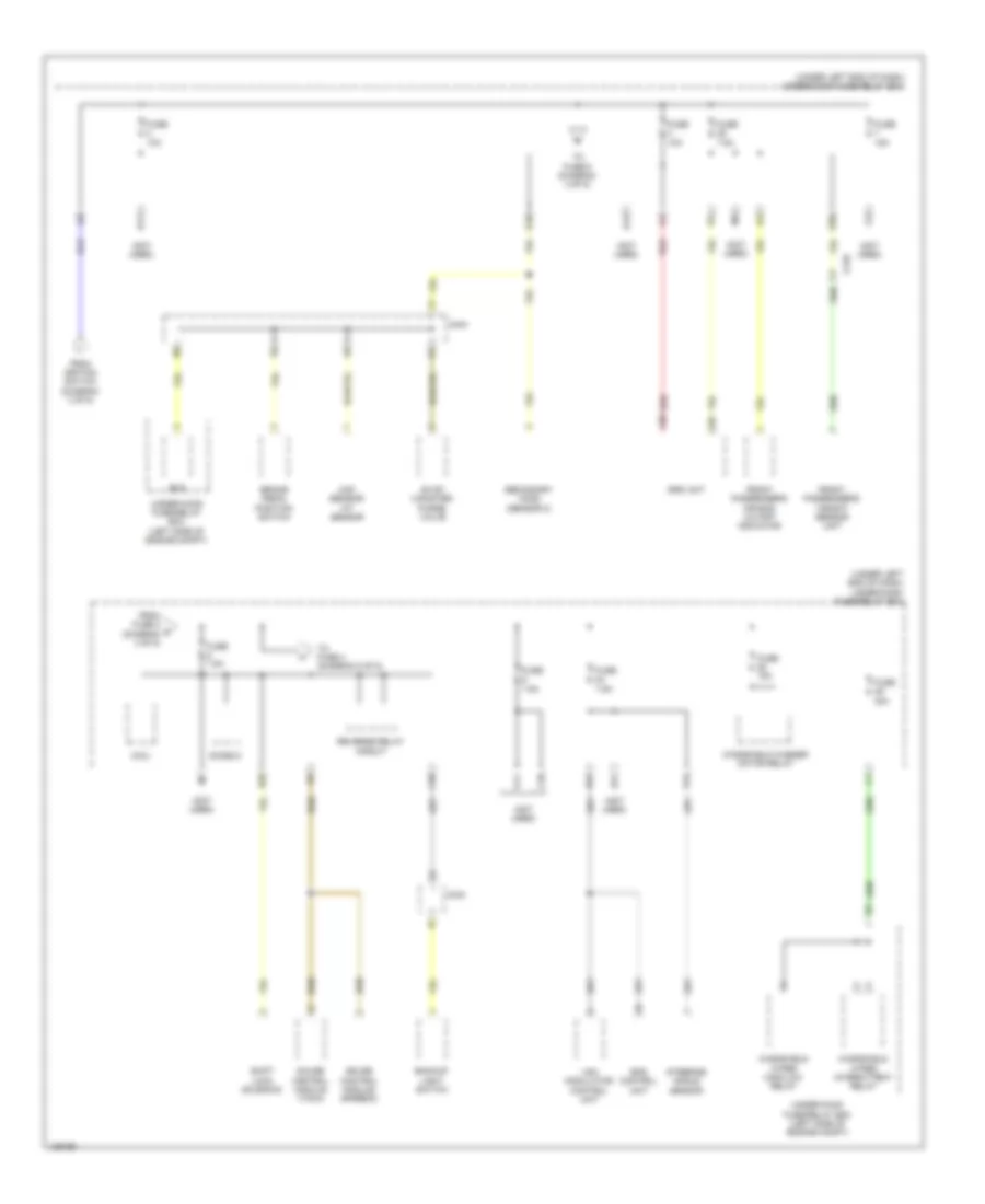 Power Distribution Wiring Diagram, Except Hybrid without Keyless Access (4 of 5) for Honda Civic EX 2014