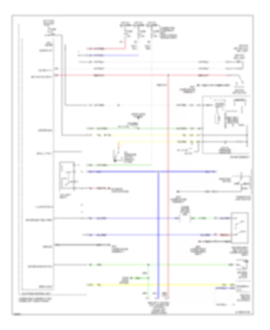 Warning Systems Wiring Diagram Except Hatchback  Hybrid for Honda Civic LX 2005