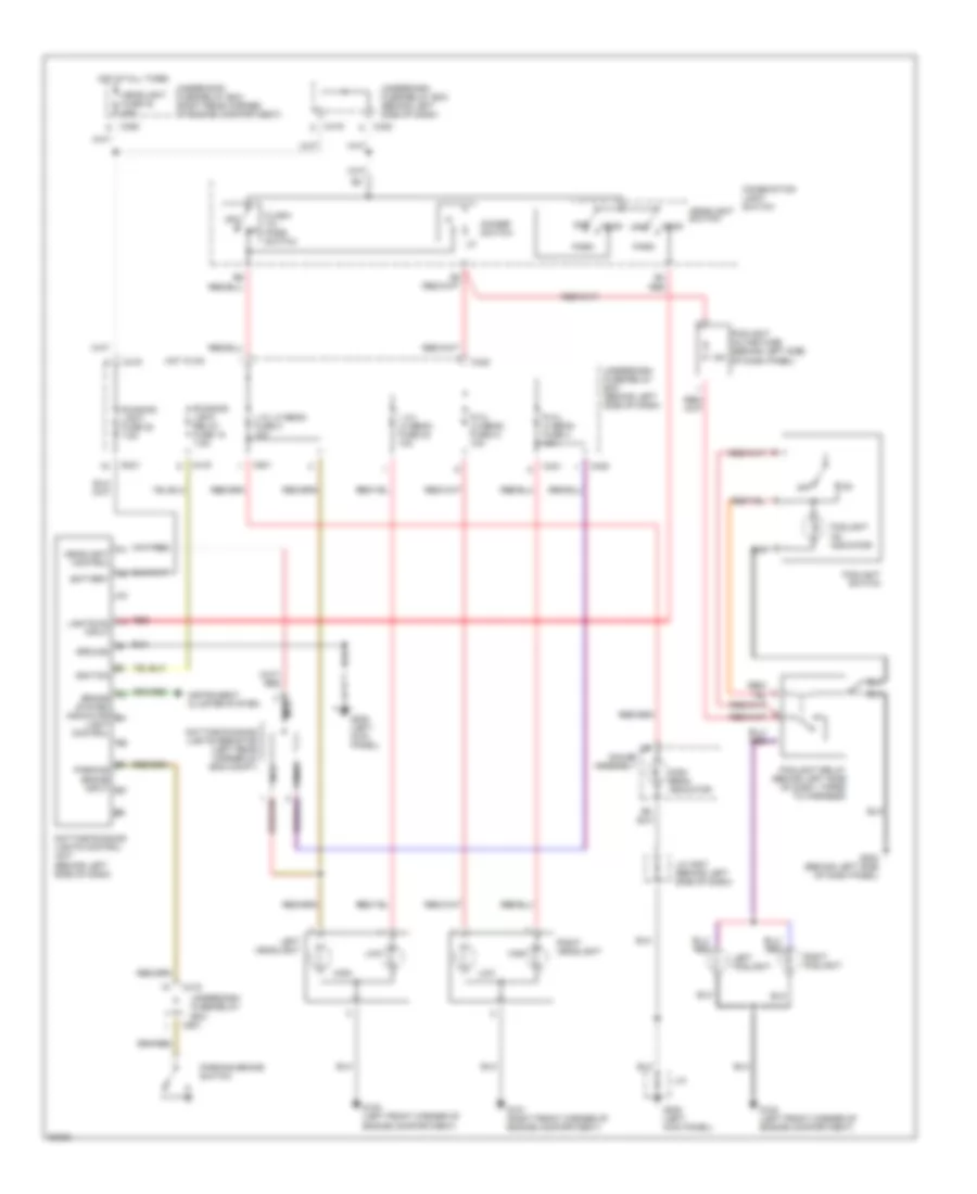 Headlight Wiring Diagram with DRL for Honda Civic EX 1998