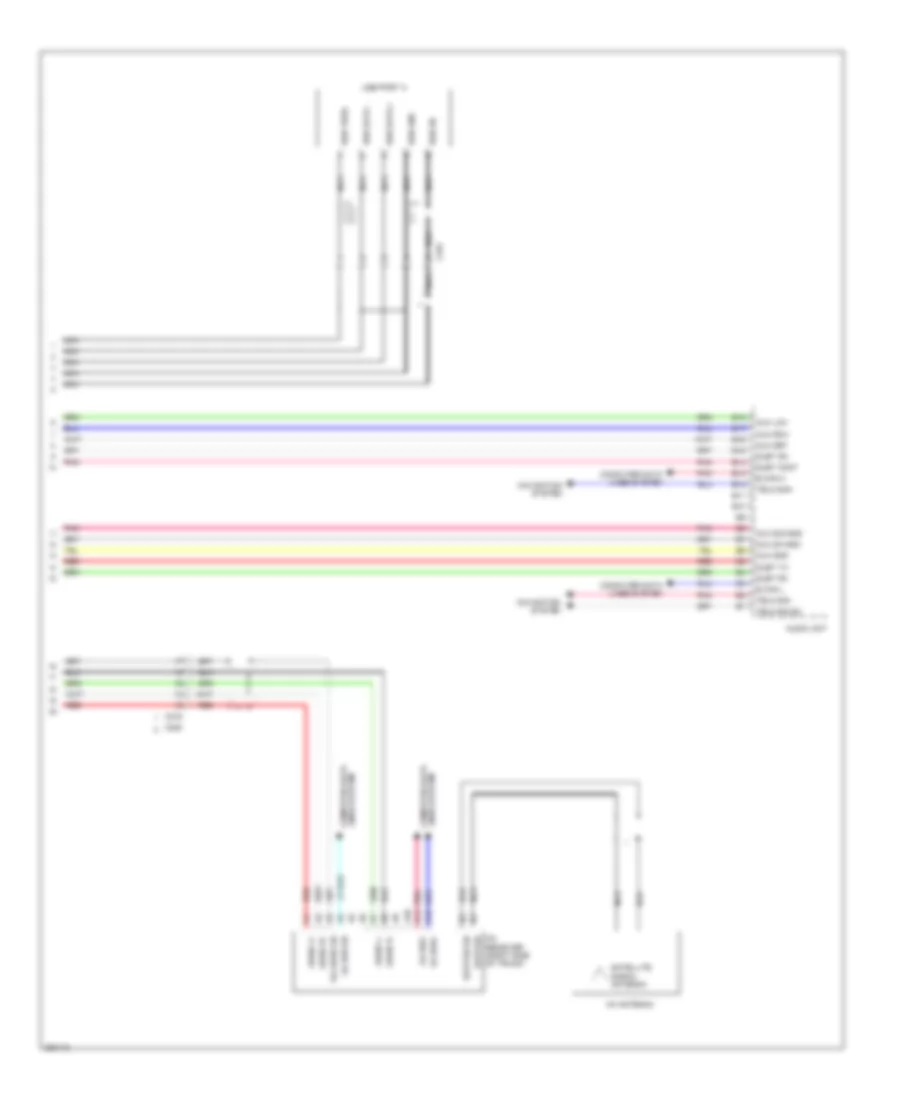 Base Radio Wiring Diagram Except Hybrid without Navigation  with Multi Information Display 4 of 4 for Honda Civic EX 2012
