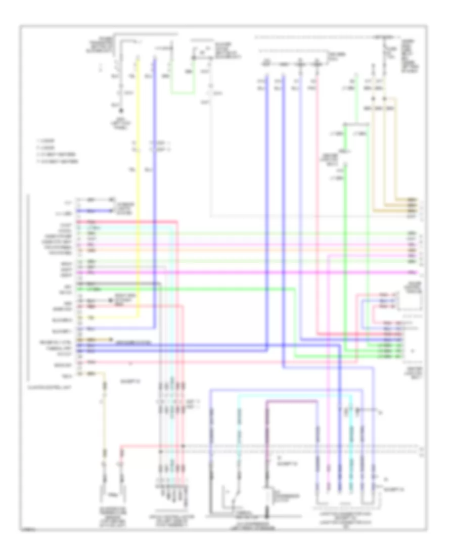 Manual AC Wiring Diagram, Except Hybrid (1 of 2) for Honda Civic EX 2012