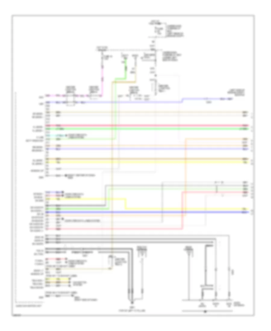 Base Radio Wiring Diagram Except Hybrid with Navigation  with Multi Information Display 1 of 4 for Honda Civic EX 2012