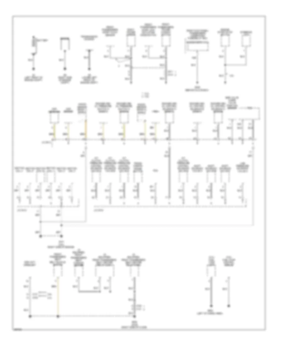 Ground Distribution Wiring Diagram 1 of 5 for Honda Crosstour EX 2013