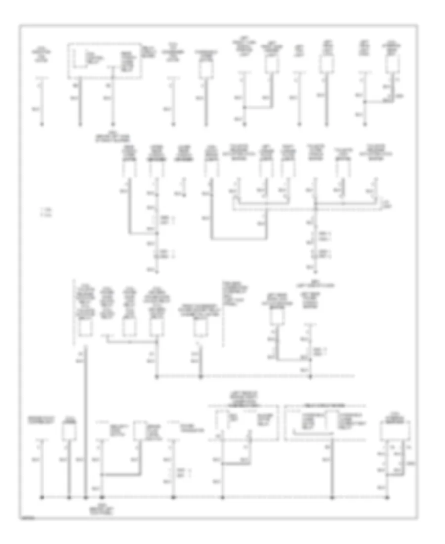 Ground Distribution Wiring Diagram 3 of 5 for Honda Crosstour EX 2013