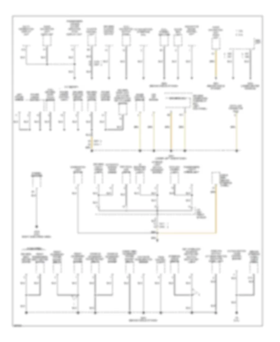 Ground Distribution Wiring Diagram 4 of 5 for Honda Crosstour EX 2013